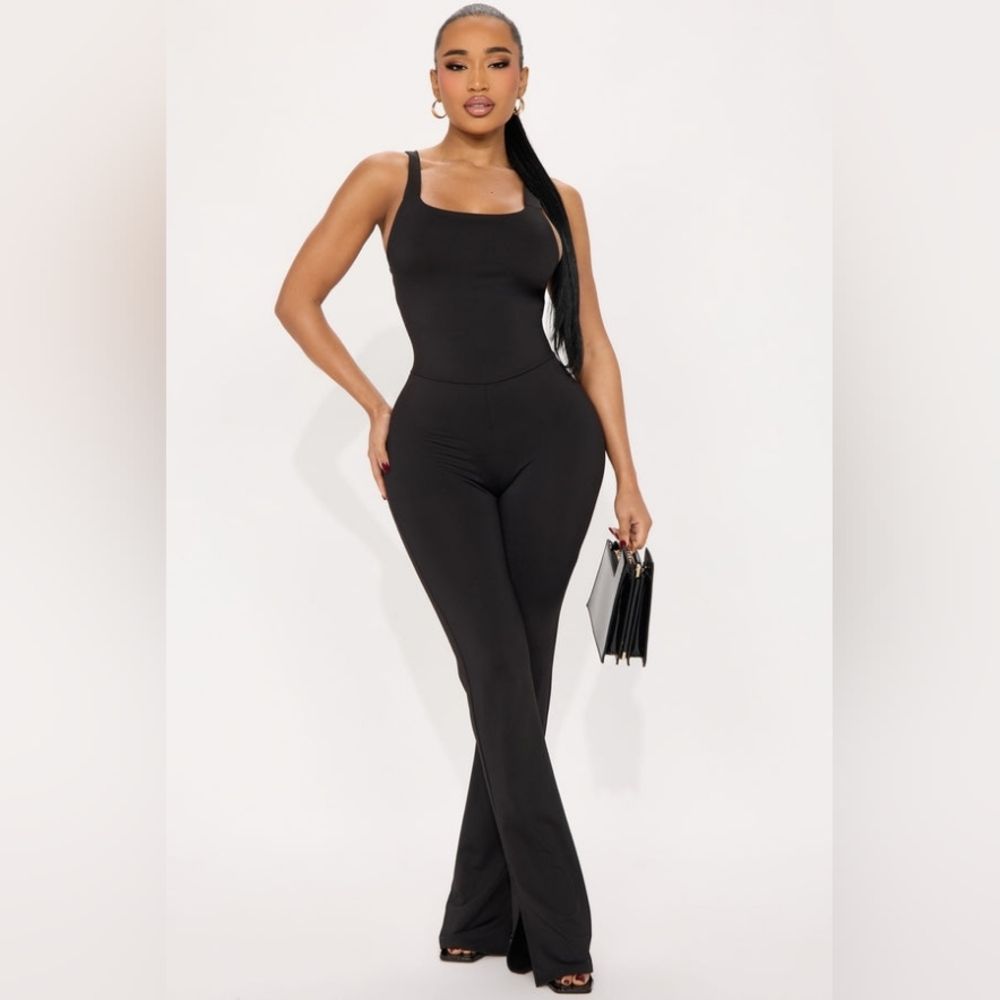 NEW! Fashion Nova Sleek Black Jumpsuit